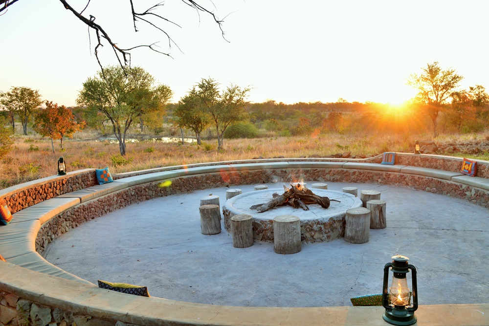 The fireside awaits at Wildtrack Safari Eco lodge